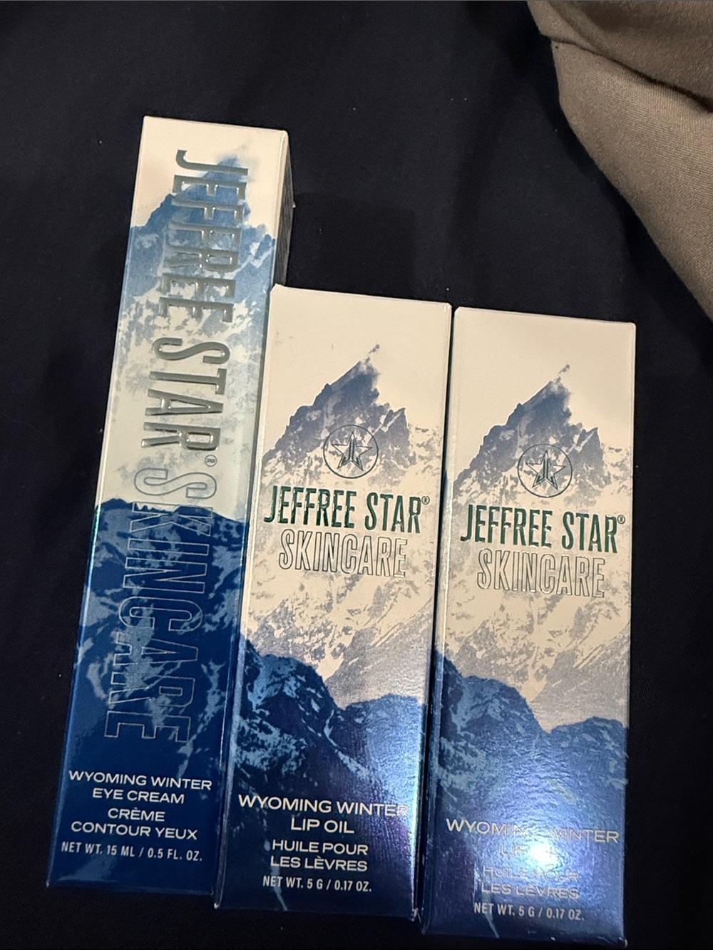 Jeffree star Wyoming winter lip oil duo and eye cream